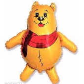 Teddy with scarf ФОЛЬГА ВОЗДУШНЫЙ ШАР 85 cm