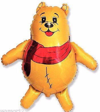 Teddy with scarf ФОЛЬГА ВОЗДУШНЫЙ ШАР 85 cm