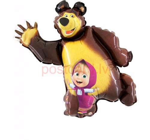 Masha and the Bear ФОЛЬГА ВОЗДУШНЫЙ ШАР 91 cm