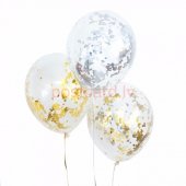 Confetti balons Sudraba 31 cm