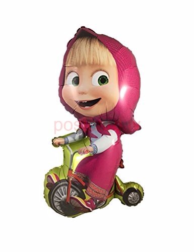 Masha on bike ФОЛЬГА ВОЗДУШНЫЙ ШАР 99 CM